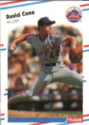1988 Fleer Baseball Cards      131     David Cone